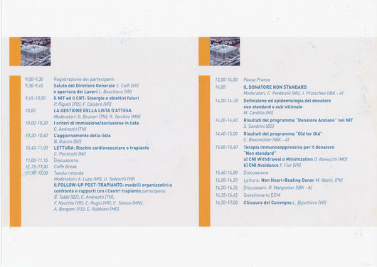 40° Anniversario dal primo trapianto di rene a Ver...